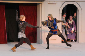 Maggie Woolley and Jacob Lyon in Henry the Sixth: The Contention