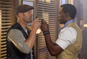 Jason Statham and Wesley Snipes in The Expendables 3