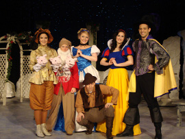 Adrienne Bergeron, Sunshine Woolison-Ramsey, Cara Chumbley, Chuckie Dixon, Kelly Lohrenz, and Jeremy Lagunas in A Fairy Tale Christmas