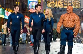 Chris Evans, Ioan Gruffudd, Jessica Alba, and Michael Chiklis in Fantastic Four