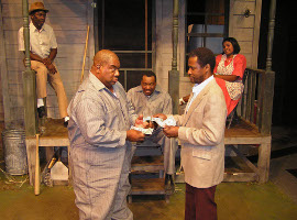 Joseph Obleton, Fred Harris, Jr., Renaud Haymon, Reggie Jarrell, and Shanna Cramer in Fences