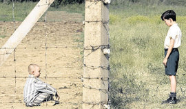 Jack Scanlon and Asa Butterfield in The Boy in the Striped Pajamas