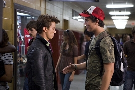 Kenny Wormald and Miles Teller in Footloose