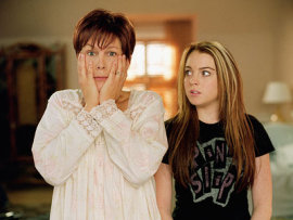 Jamie Lee Curtis and Lindsay Lohan in Freaky Friday