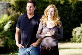 Adam Sandler and Leslie Mann in Funny People