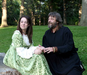 Emily Coussens and Pat Flaherty in "The Tempest"
