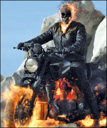Nicolas Cage(ish) in Ghost Rider: Spirit of Vengeance