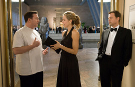 Ricky Gervais, Tea Leoni, and Greg Kinnear in Ghost Town