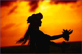 Polynesian dancer