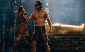 Brenton Thwaites and Nikolaj Coster-Waldau in Gods of Egypt