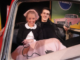 Lisa Carter and Aaron Alan in Grease