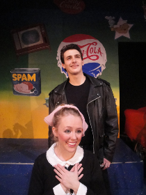 Lisa Carter and Aaron Alan in Grease