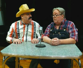 Bruce Carmen and John VanDeWoestyne in the Richmond Hill Barn Theatre's Greater Tuna