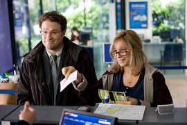 Seth Rogen and Barbra Streisand in The Guilt Trip