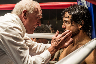 Robert De Niro and Edgar Ramirez in Hands of Stone