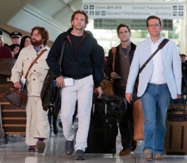 Zach Galifianakis, Bradley Cooper, Justin Bartha, and Ed Helms in The Hangover Part II