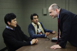 John Cho, Kal Penn, and Rob Corddry in Harold & Kumar Escape from Guantanamo Bay