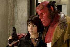 Selma Blair and Ron Perlman in Hellboy II: The Golden Army