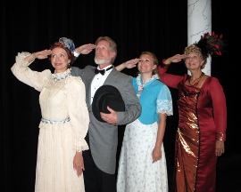 Susie Carsell-Schaecter, Mike Millar, Allyson Martens, and Charlene Engstrom in Hello, Dolly!