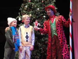 Mackenna Janz, Cole Bizarri, and Joseph J. Baez in Holly Jolly Christmas