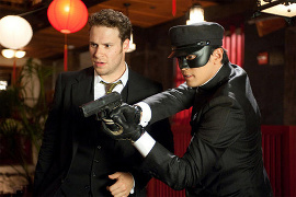 Seth Rogen and Jay Chou in The Green Hornet