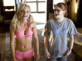 Anna Faris and Emma Stone in The House Bunny