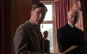 Benedict Cumberbatch, Mark Strong, and Charles Dance in The Imitation Game