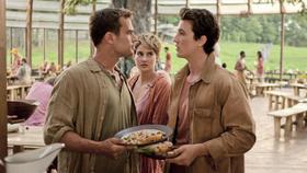 Theo James, Shailene Woodley, and Miles Teller in Insurgent