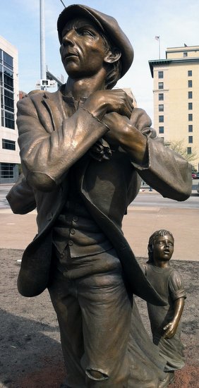 Irish memorial. Photo by Bruce Walters.