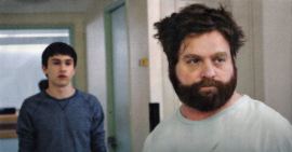 Keir Gilchrist and Zach Galifianakis in It's Kind of a Funny Story