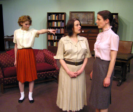 Anna Tunnicliff, Jamie Em Johnson, and Andrea Braddy in The Children's Hour