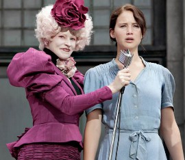 Elizabeth Banks and Jennifer Lawrence in The Hunger Games