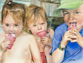 Joe Turek - Three Kids Eating Ice Cream