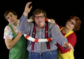 Jordan Webster-Moore, Jonathan J.J. Johnson, and Helene DeVine in Junie B. in Jingle Bells, Batman Smells