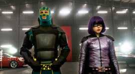 Aaron Taylor-Johnson and Chloe Grace Moretz in Kick-Ass 2