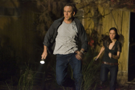 Nicolas Cage and Rose Byrne in Knowing