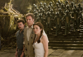 Danny McBride, Will Ferrell, and Anna Friel in Land of the Lost