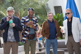 Kevin Kline, Morgan Freeman, Robert De Niro, and Michael Douglas in Last Vegas