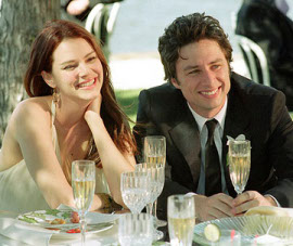 Jacinda Barrett and Zach Braff in The Last Kiss