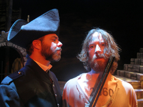 Adam Clough and Don Denton in Les Misérables