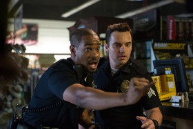 Damon Wayans Jr. and Jake Johnson in Let's Be Cops