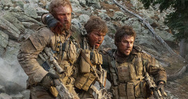 Ben Foster, Emile Hirsch, and Mark Wahlberg in Lone Survivor