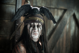 Johnny Depp in The Lone Ranger