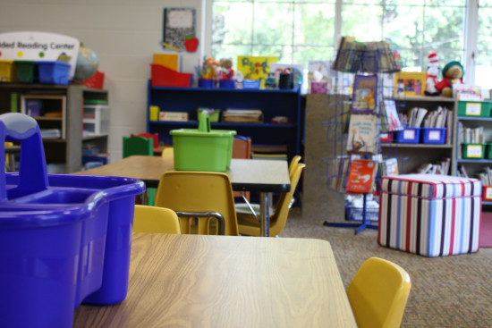 A classroom in the 'new' Longfellow