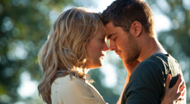 Taylor Schilling and Zac Efron in The Lucky One