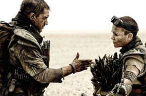 Tom Hardy and Charlize Theron in Mad Max: Fury Road