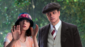 Emma Stone and Colin Firth in Magic in the Moonlight