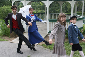 John Whitson, Heather Herkelman, Brennan Hampton, and Ted Brown in Mary Poppins