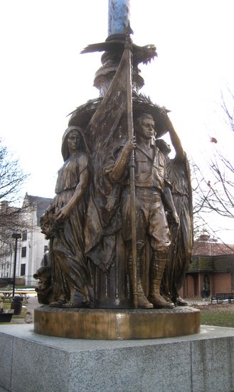 War memorial by C.S. Paolo. Photo by Bruce Walters.