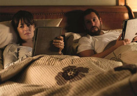 Rosemarie DeWitt and Adam Sandler in Men, Women & Children